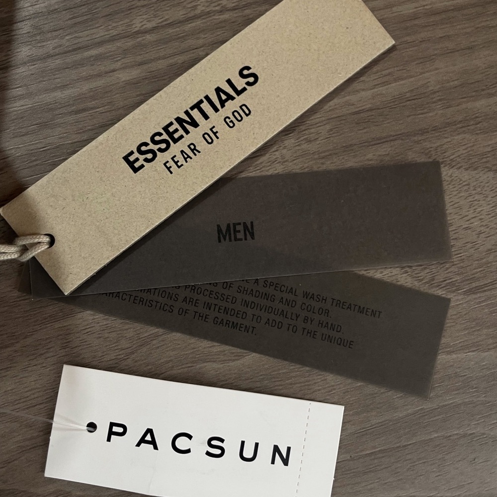 NWT Fear of God Essentials Heather Oatmeal Hoodie - Picture 8 of 9